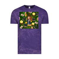 Cloud Purple wizard girl with magic Vintage Tee - TumblerDesignByShophia