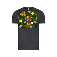 Vintage Black wizard girl with magic Vintage Tee - TumblerDesignByShophia