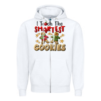 White I Teach The Smartest Cookies Zipper Hoodie - LillyAllenDesigns