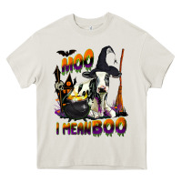 Cream Moo I Mean Boo Holstein Cow Heavy Core Tee - LillyAllenDesigns