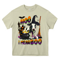 Mossy Moo I Mean Boo Holstein Cow Heavy Core Tee - LillyAllenDesigns