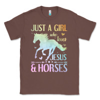 Chestnut Jesus And Horses, Horse Gifts For Girls, Women Classic Tee - minhPixels