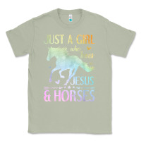 Matcha Jesus And Horses, Horse Gifts For Girls, Women Classic Tee - minhPixels