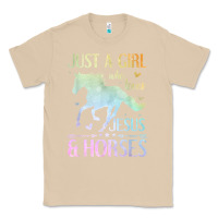 Mushroom Jesus And Horses, Horse Gifts For Girls, Women Classic Tee - minhPixels