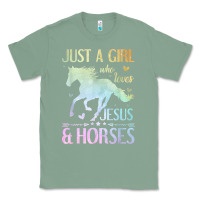 Sage Jesus And Horses, Horse Gifts For Girls, Women Classic Tee - minhPixels
