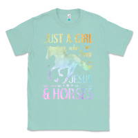 Seafoam Jesus And Horses, Horse Gifts For Girls, Women Classic Tee - minhPixels