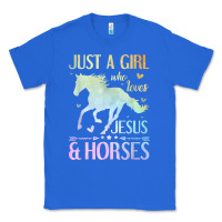True Royal Jesus And Horses, Horse Gifts For Girls, Women Classic Tee - minhPixels