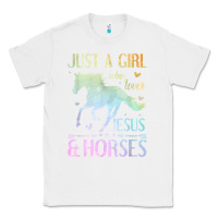 White Jesus And Horses, Horse Gifts For Girls, Women Classic Tee - minhPixels