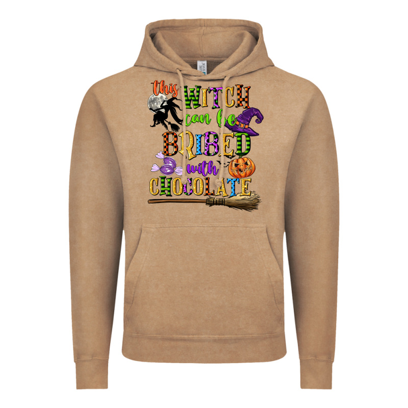 This Witch Can Be Bribed With Chocolate Vintage Hoodie by CowGirlArtShop | Teevron