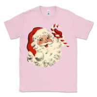 Bubblegum Pink santa vintage face Classic Tee - minhPixels