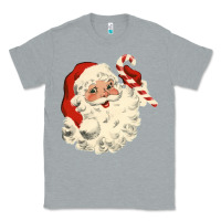 Heather Grey santa vintage face Classic Tee - minhPixels