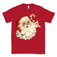Red santa vintage face Classic Tee - minhPixels