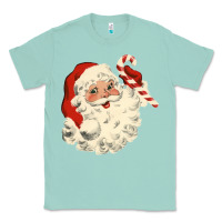 Seafoam santa vintage face Classic Tee - minhPixels