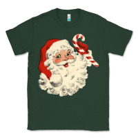 Sports Green santa vintage face Classic Tee - minhPixels