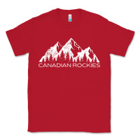 Red Canadian Rockies Gift Canada Rocky Mountains Souvenir Classic Tee - minhPixels
