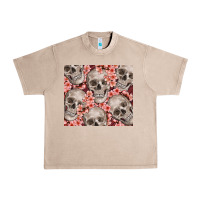 French Oak skulls and flowers Urban Heavy Tee - TumblerDesignByShophia