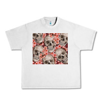 Lunar Rock skulls and flowers Urban Heavy Tee - TumblerDesignByShophia
