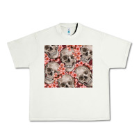 Pistachio skulls and flowers Urban Heavy Tee - TumblerDesignByShophia