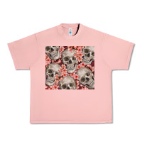 Salmon skulls and flowers Urban Heavy Tee - TumblerDesignByShophia