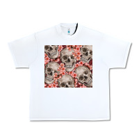 White skulls and flowers Urban Heavy Tee - TumblerDesignByShophia