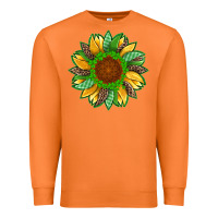 Carrot st patricks sunflower with leopard  shamrock and glitter Premium Sweatshirt - Artiststas