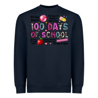 Navy 100 days of school Heavyweight Sweatshirt - LillyAllenDesigns