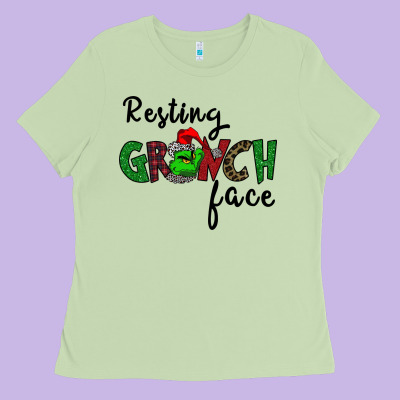 Merry Grinch Mas Ladies Tee Designed By Bettercallsaul