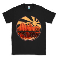 Black Retro Vintage Sedona Arizona Hiking Sunset Dawn Gift Classic Tee - minhPixels