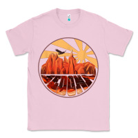 Bubblegum Pink Retro Vintage Sedona Arizona Hiking Sunset Dawn Gift Classic Tee - minhPixels