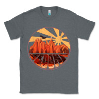 Charcoal Heather Retro Vintage Sedona Arizona Hiking Sunset Dawn Gift Classic Tee - minhPixels