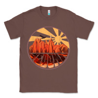 Chestnut Retro Vintage Sedona Arizona Hiking Sunset Dawn Gift Classic Tee - minhPixels