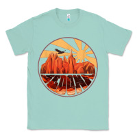 Seafoam Retro Vintage Sedona Arizona Hiking Sunset Dawn Gift Classic Tee - minhPixels
