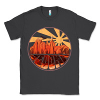 Smoke Retro Vintage Sedona Arizona Hiking Sunset Dawn Gift Classic Tee - minhPixels