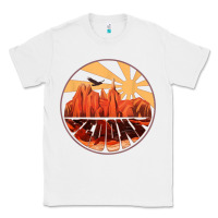 White Retro Vintage Sedona Arizona Hiking Sunset Dawn Gift Classic Tee - minhPixels