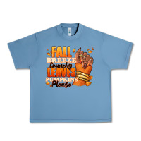 Pebble Blue Fall breeze crunchy leaves pumpkins please Urban Heavy Tee - RanaPortraitStore