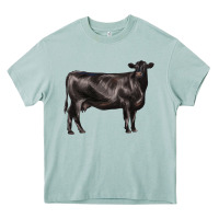 Arona black angus cow Heavy Core Tee - LillyAllenDesigns