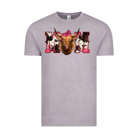 Vintage Zinc Western Highland Cow mom Vintage Tee - HowdyJamesFarm