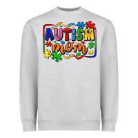 Heather Grey autism mom Heavyweight Sweatshirt - LillyAllenDesigns
