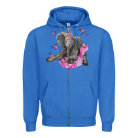 True Royal baby elephant with tutu Zipper Hoodie - LillyAllenDesigns