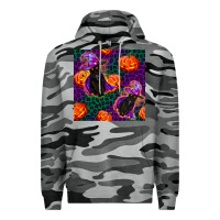 Slate Camo witchy cat and pumpkins seamless paternal Premium Hoodie - BundleAndBundleShop