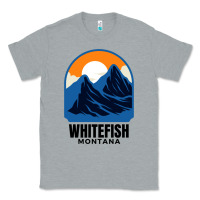 Heather Grey Whitefish MT Classic Tee - minhPixels