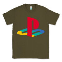 Army Green play station Classic Tee - minhPixels
