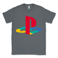 Charcoal Heather play station Classic Tee - minhPixels