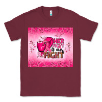 Burgundy Her fight is our fight Classic Tee - NancyCooperArtShop