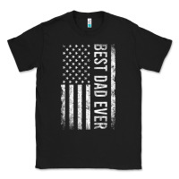 Father's Day Best Dad Ever American Flag Classic Tee | Teevron