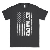 Smoke Father's Day Best Dad Ever American Flag Classic Tee - minhPixels