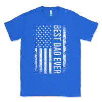 True Royal Father's Day Best Dad Ever American Flag Classic Tee - minhPixels
