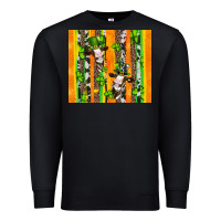 Black st patricks cow and shamrock with cowhide Premium Sweatshirt - Artiststas