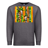 Charcoal Heather st patricks cow and shamrock with cowhide Premium Sweatshirt - Artiststas