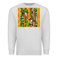 Dove Grey st patricks cow and shamrock with cowhide Premium Sweatshirt - Artiststas